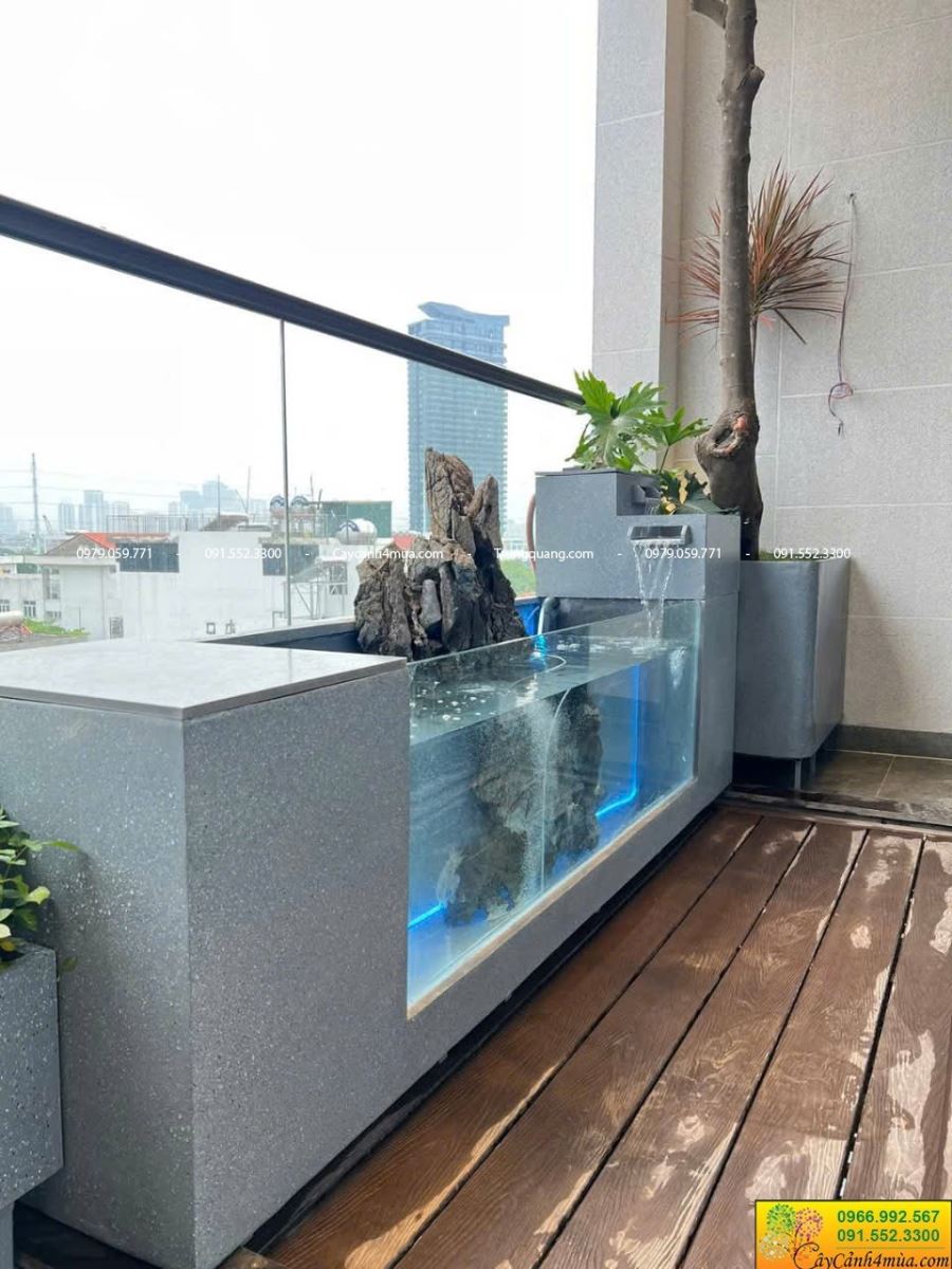 bể cá composite cho ban công
