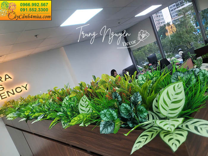 bồn cây giả văn phòng đẹp rẻ