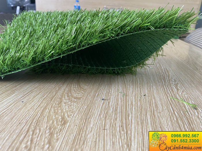 mẫu cỏ nhân tạo 2cm 3cm đế xanh