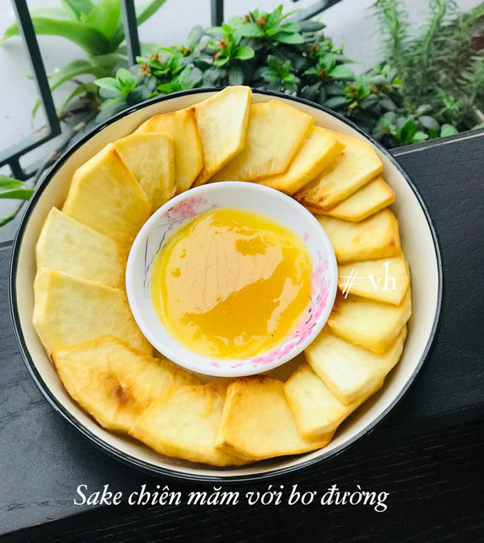 quả sake rán vàng sốt bơ ngon