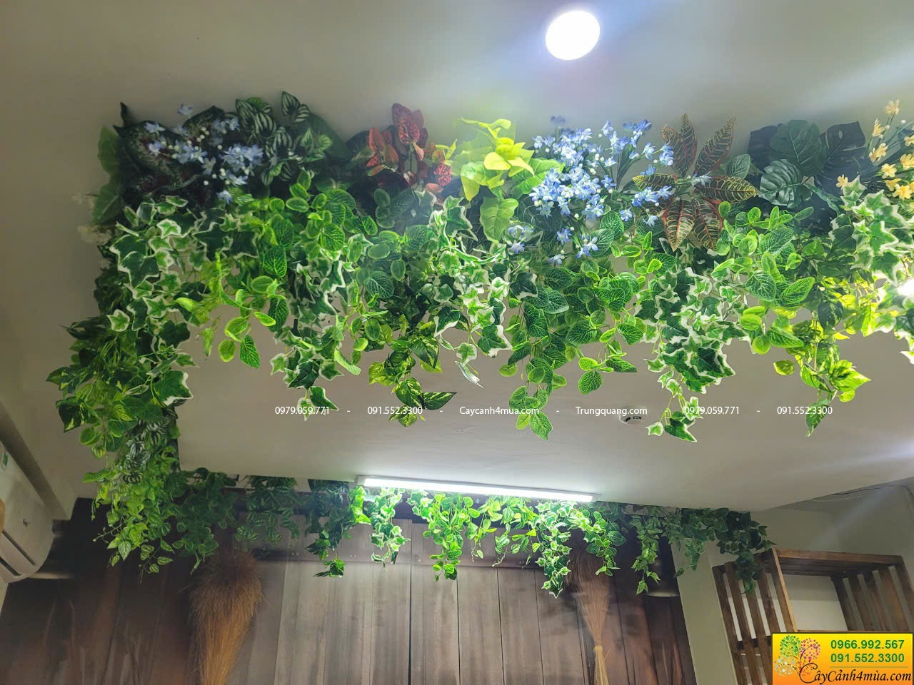 trần cây giả rủ