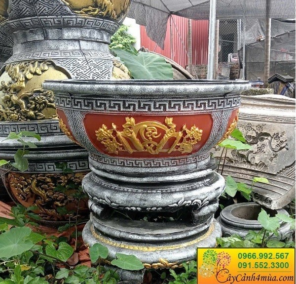 Chậu xi măng tròn 70