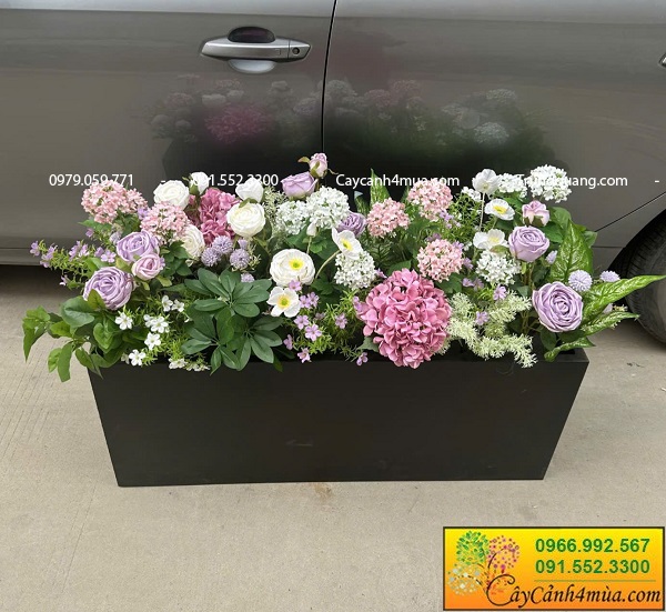 Tham khảo mẫu bồn cây giả văn phòng hiện đại
