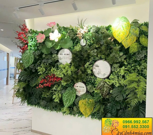 Tường cây giả hiện đại cho văn phòng