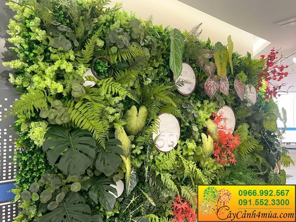 Tường cây giả hiện đại cho văn phòng